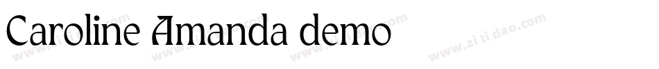 Caroline Amanda demo字体转换